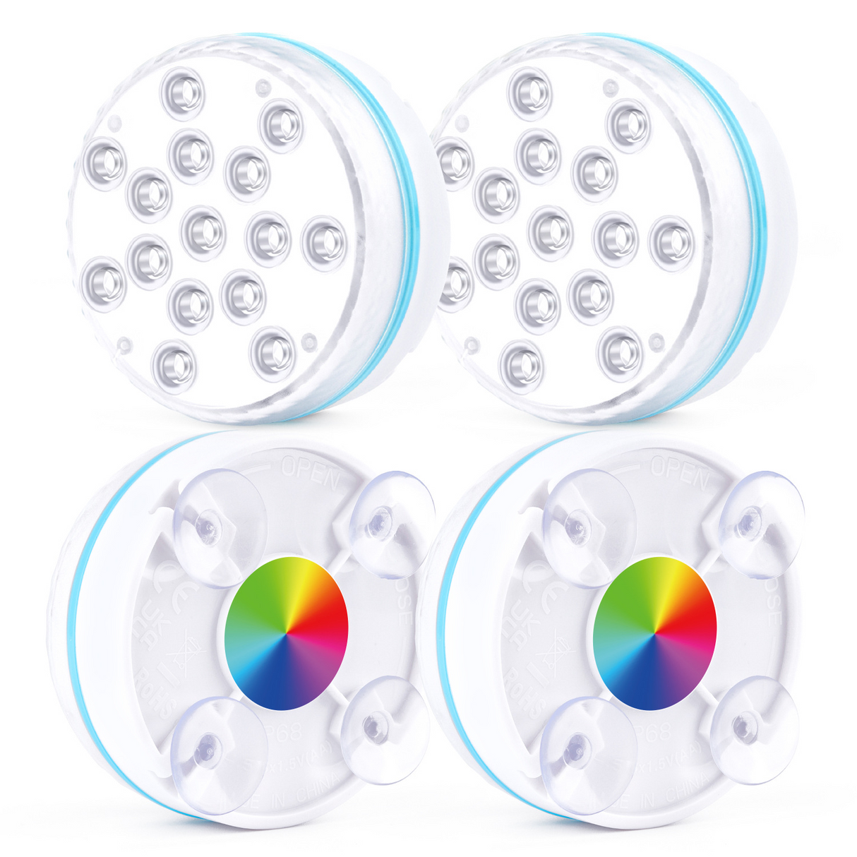 Underwater LED-lampa med fjärrkontroll – RGB flerfärgad poolbelysning för badrum och dammar Carvallo