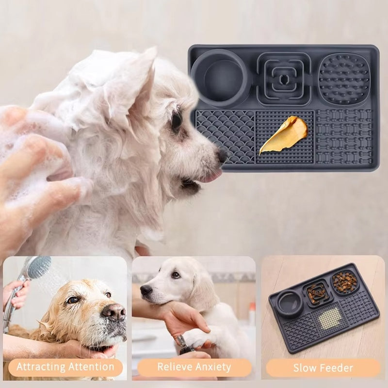 Silicone Hund Slickmatta med Sugkraft Carvallo