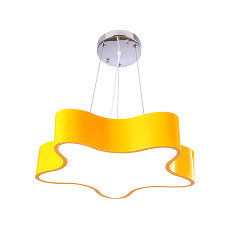 LED Barnlampa Hängande med Stjärna Acryl Kåpa, Röd/Grön/Gul Avslutning Carvallo