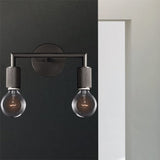Vägglampa mässing metall dubbel glödlampa sconce Carvallo
