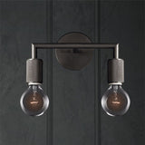 Vägglampa mässing metall dubbel glödlampa sconce Carvallo