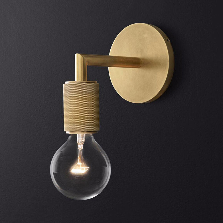Vägglampa mässing metall dubbel glödlampa sconce Carvallo
