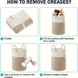 Stilig Tvåfärgad Tvättkorg - Utrymme för Mer, Bekväm och Hållbar Carvallo