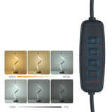 RusticGlow Lampa – Modern LED Trä Bordslampa Carvallo