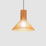 Asiatisk Bamboe Hänglampa med Utrustad/Hemisphere/Lök Design 1 Ljus Beige Liten/Stor Hängande Lampor för Matplats Carvallo