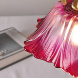 Vintage Floral Glass Pendant Light | Retro Elegance | Warm Glow | Justerbar Hängande | Brick by Brick Carvallo