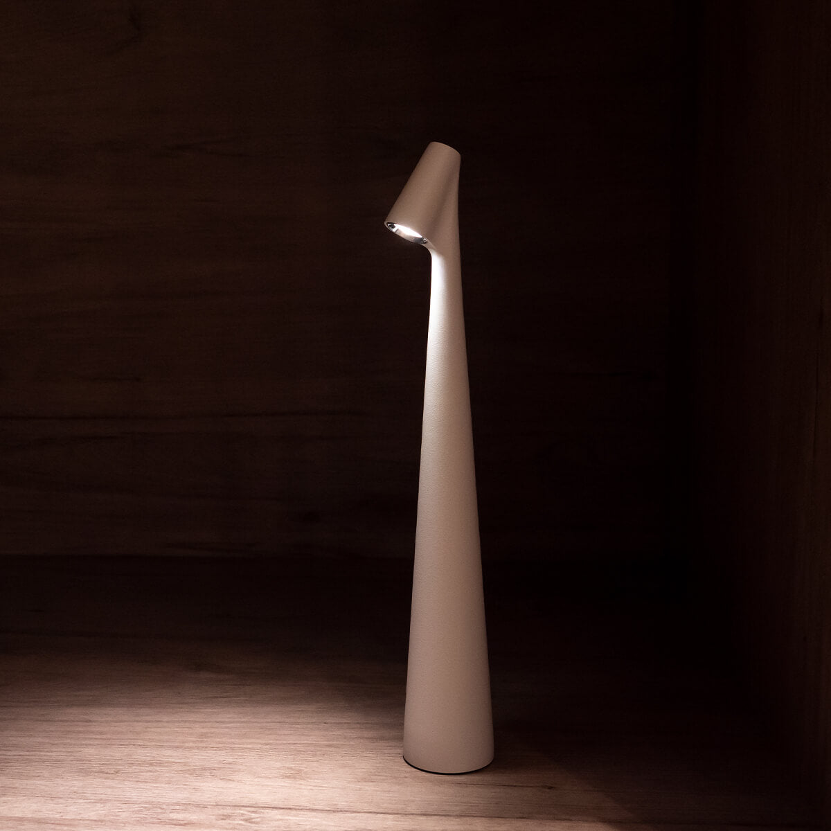GlowContour – Stilren skrivbordslampa med skulpterad design Carvallo