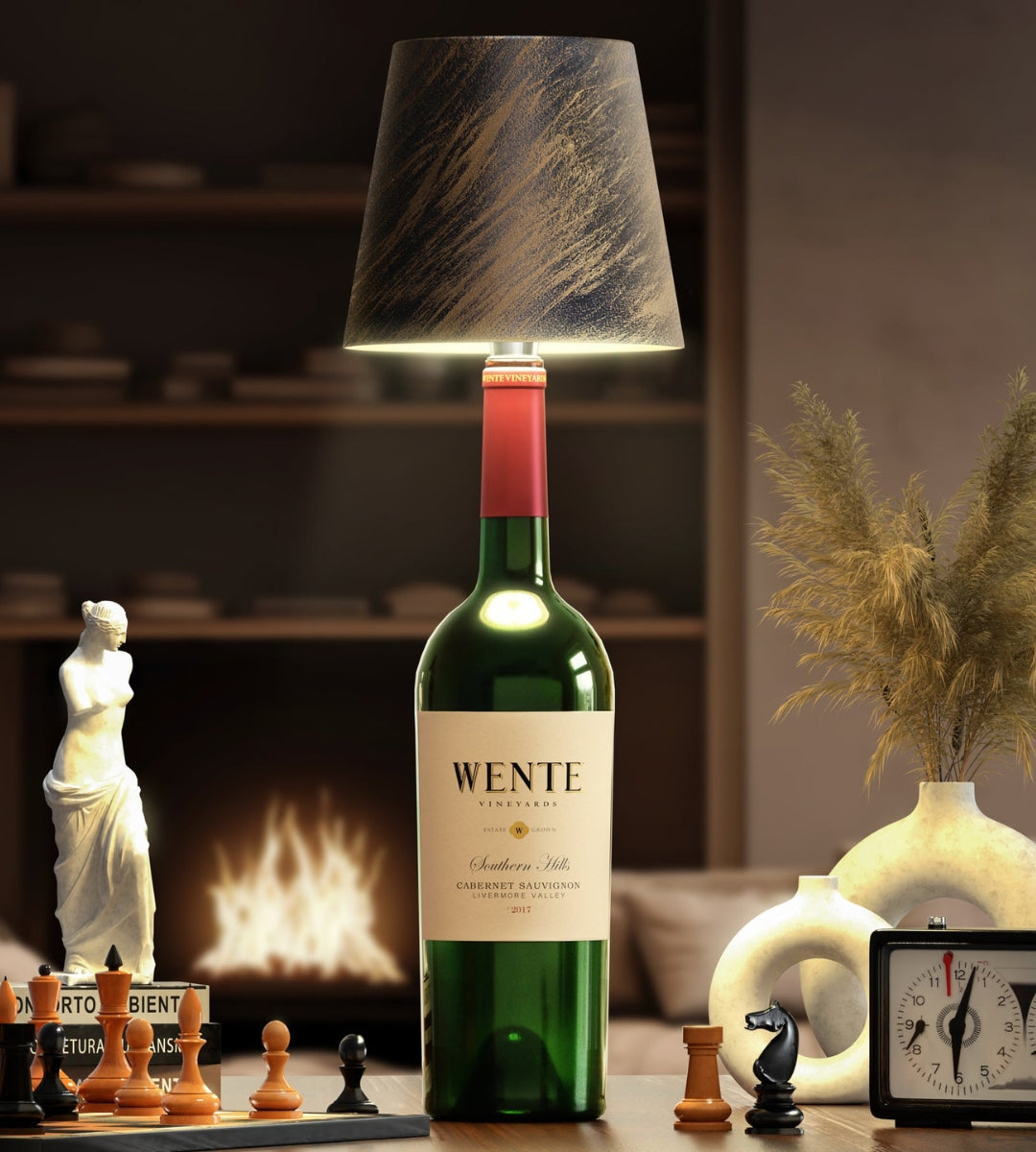 GlowCarafe – Konstnärlig flaskbordslampa Carvallo