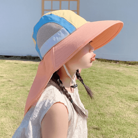Luftig & Rolig Sommarhatt Solhatt för Barn-Barn-BB-E-Rosa-Hemnix