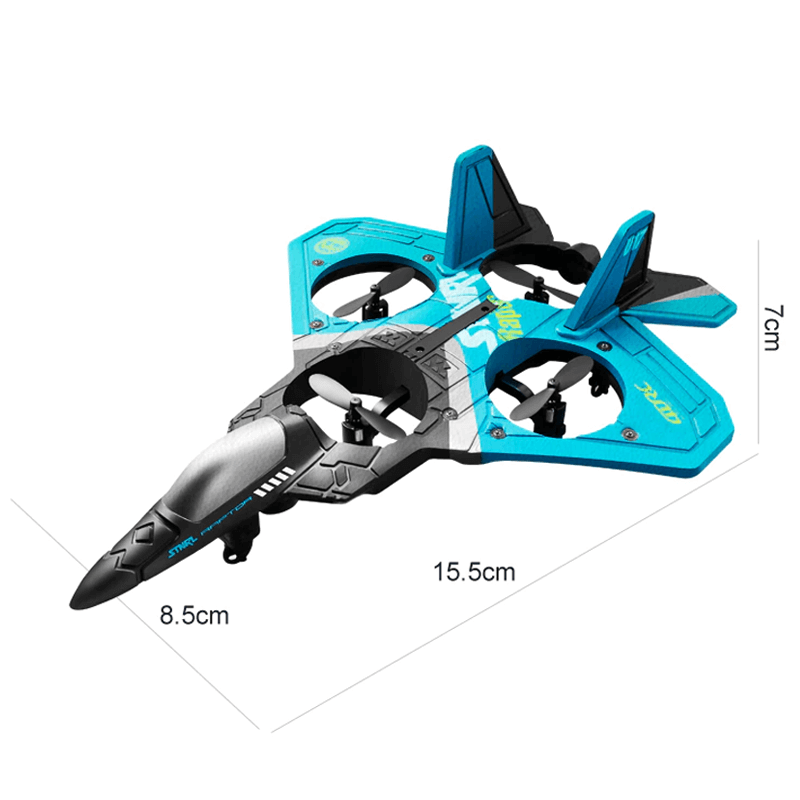 RC Stridsflygplan i Tåligt EPP Skum med LED-ljus | Fjärrstyrt Flygplan 2.4GHz för Nybörjare & Barn – Modellflyg med 360° Loop & Lång Flygtid-Radiostyrt-BB-Hemnix