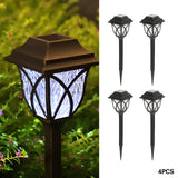 HexaGlow Ljus – 4-pack Retro Fyrkantiga Trädgårdssolarlampor Carvallo