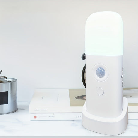 LED Nattlampa med Rörelsesensor – USB-Uppladdningsbar och Justerbar Ljusstyrka för Sovrum och Korridorer Carvallo