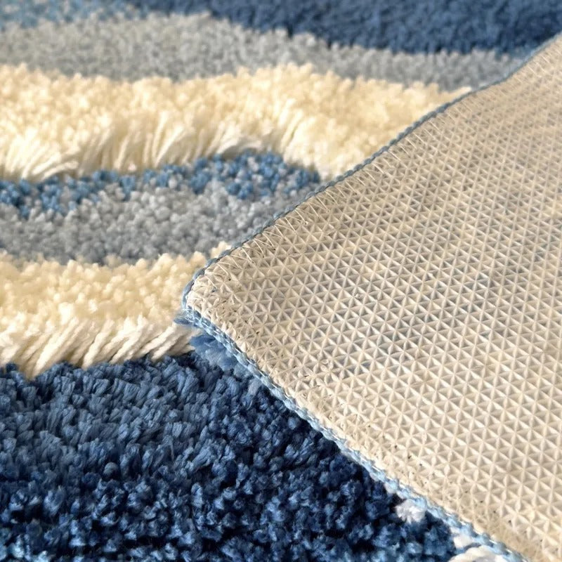 Aesthetic Wave Tufted Rug – Havsinspirerad Mjuk & Halkfri Matta Carvallo