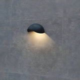 NoirLume Light - Minimalistisk halvcirkelformad LED vägglampa Carvallo