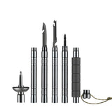 Carvallo TrekVario | Fällbar & Höjdjusterbar | Ultralätt av aluminium | 106–130 cm | Inkl. Terrängtillbehör Carvallo