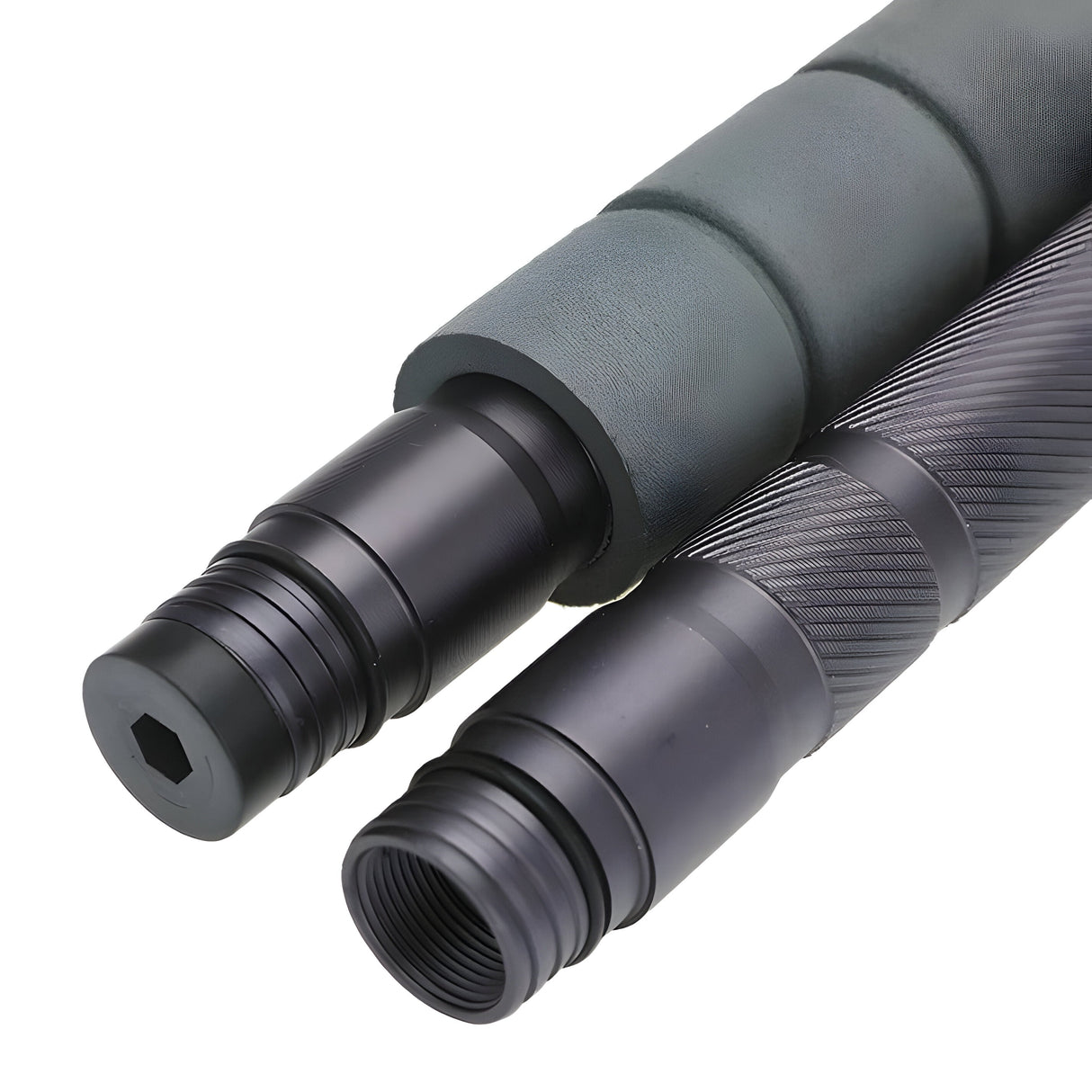 Carvallo TrekVario | Fällbar & Höjdjusterbar | Ultralätt av aluminium | 106–130 cm | Inkl. Terrängtillbehör Carvallo