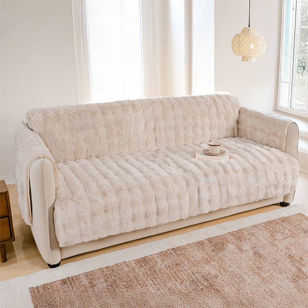Vattentät Fluffy Soft Möbelskydd Sofföverdrag-EverDry Carvallo