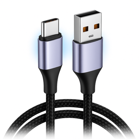 USB-kabel Snabbladdning Flätad Sladd Carvallo