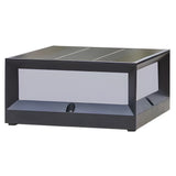 Trädgård Solar LED Postlampa Svart Aluminium Carvallo