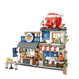 Japansk Gatumiljö Mini Byggklossar - DIY Modell-Byggsats Japansk Gata-BB-Takoyaki-Hemnix