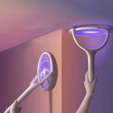 Elektrisk Insektsdödande Racket – USB Laddningsbar, Lätt & Säker Carvallo