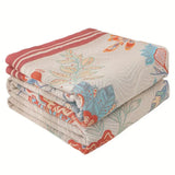 Vineyard Blossom Reversible Cotton Blanket Carvallo