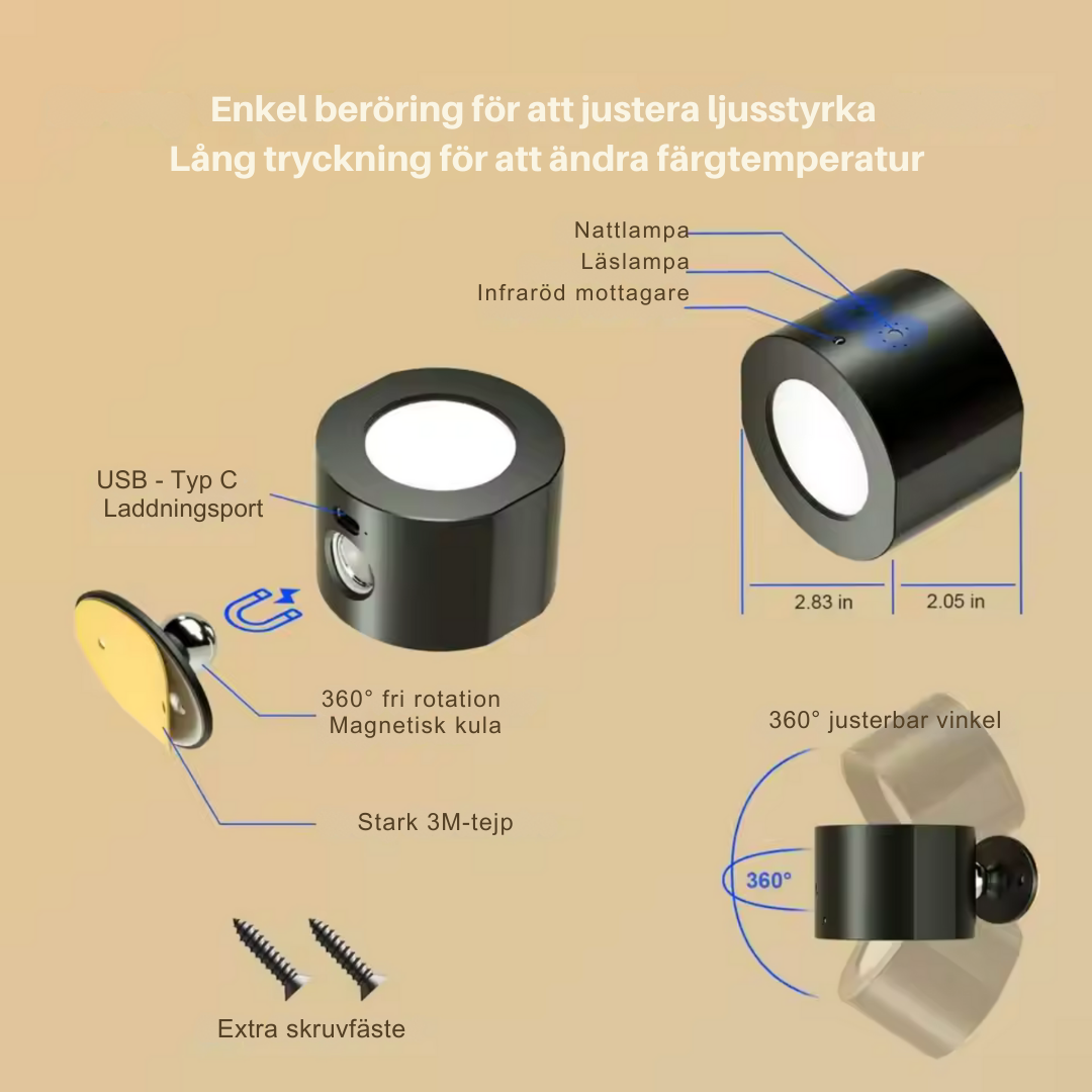 InfinityGlow – Oändligt Djup LED Vägglampa | 1+1 Gratis Carvallo