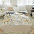 Versailles-inspired reversible floral blanket Carvallo