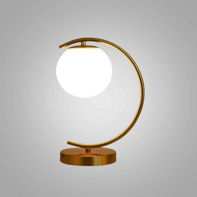 LumeSphere – Dimbar LED Bordslampa med Glaskula för Vardagsrum och Sovrum Carvallo