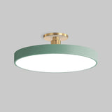 Modern cirkulär LED taklampa – semi-flush design Carvallo