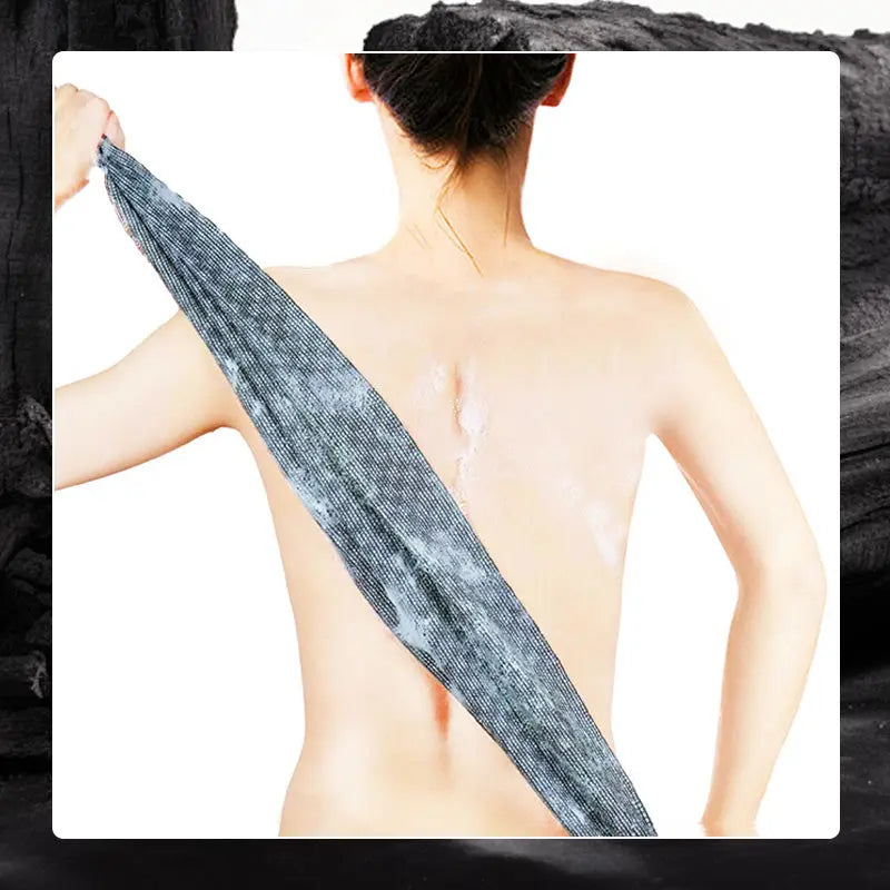 Exfolierande badhandduk i kolfiber – Antibakteriell kroppsskrubb för djuprengörande och mjuk hud MILA Sverige