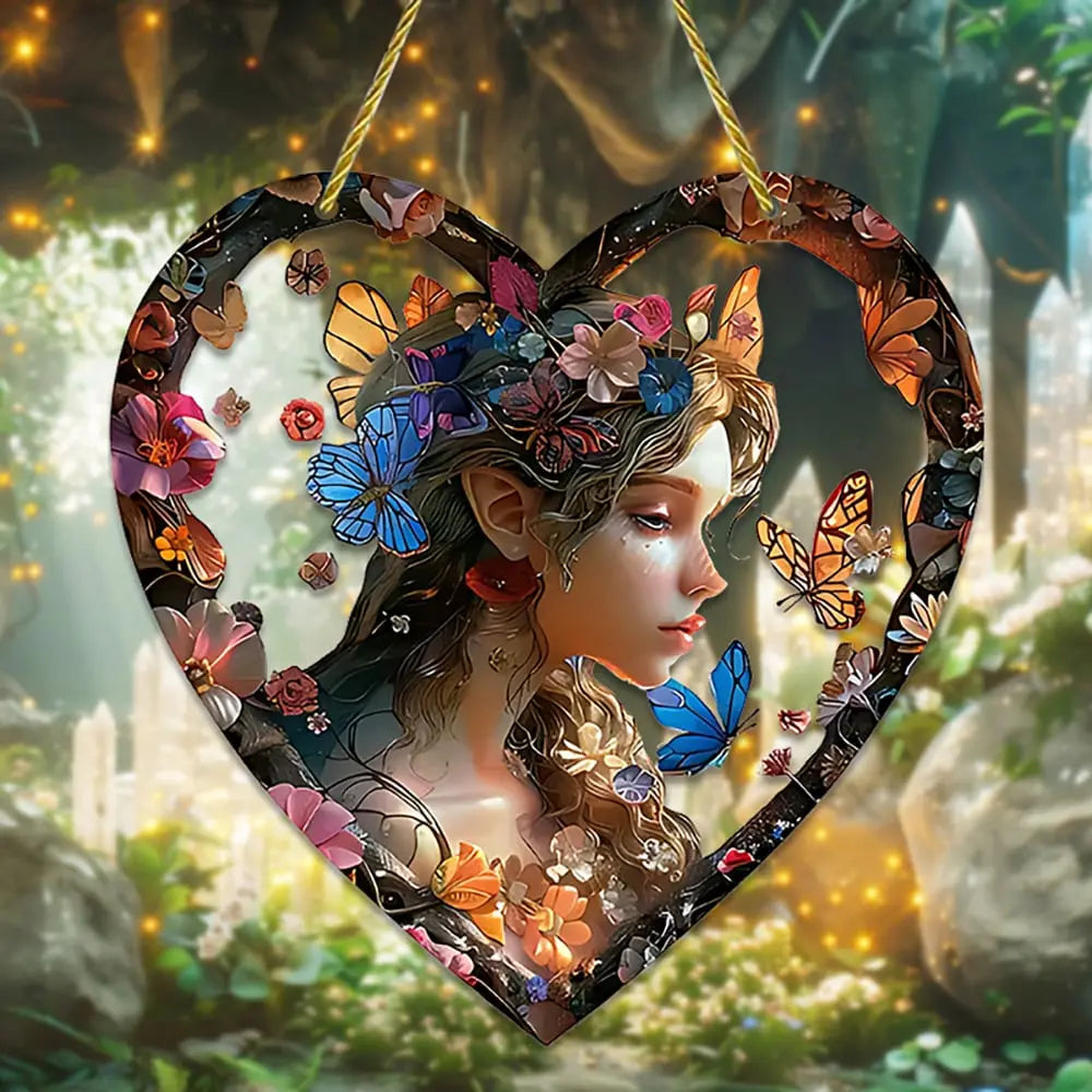 FairyGleam – Hjärtformad regnbågssolfångare med förtrollad prismadesign MILA Sverige