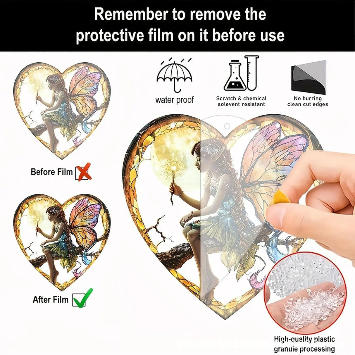 FairyGleam – Hjärtformad regnbågssolfångare med förtrollad prismadesign MILA Sverige