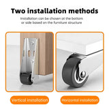 Kraftiga dörrhjul – justerbar rulle med långt monteringsfäste MILA Sverige