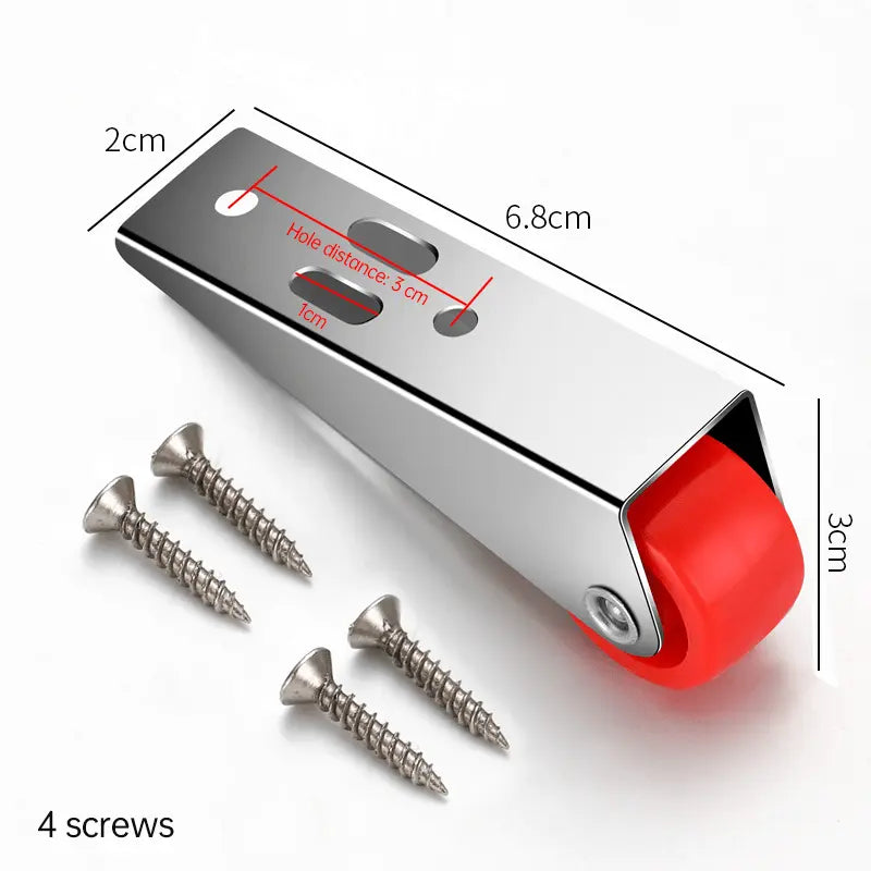 Kraftiga dörrhjul – justerbar rulle med långt monteringsfäste MILA Sverige