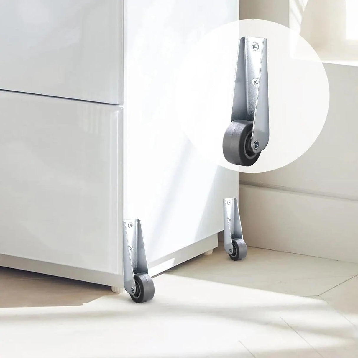 Kraftiga dörrhjul – justerbar rulle med långt monteringsfäste MILA Sverige