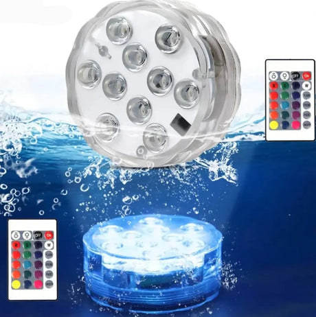 AquaGlow - Fjärrstyrd RGB-poollampa – Vattentät färgskiftande LED MILA Sverige