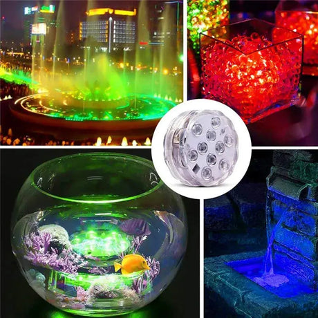 AquaGlow - Fjärrstyrd RGB-poollampa – Vattentät färgskiftande LED MILA Sverige