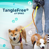 TangleFree® Dubbelt hundkoppel-Hemnix-Svart-Hemnix