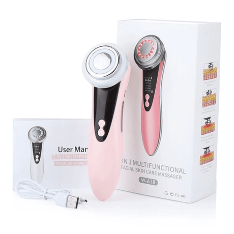 Multifunktionell Ansiktsvårds-massör Anti Aging-Personligt-BB-Rosa-Hemnix