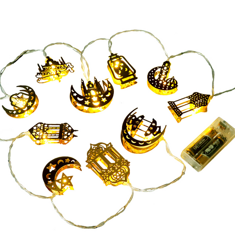 Färgglada LED-ljusslingor – Dekorativa ljus med måne- och lyktteman för hem och trädgård Carvallo