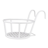 Hängande växtkorg i metall – Balkongryta med krok för trädgård och terrass Carvallo