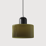 Bauhaus Glas Hänglampa | Modern Klotdesign | Justerbar Taklampa | Brick by Brick Carvallo