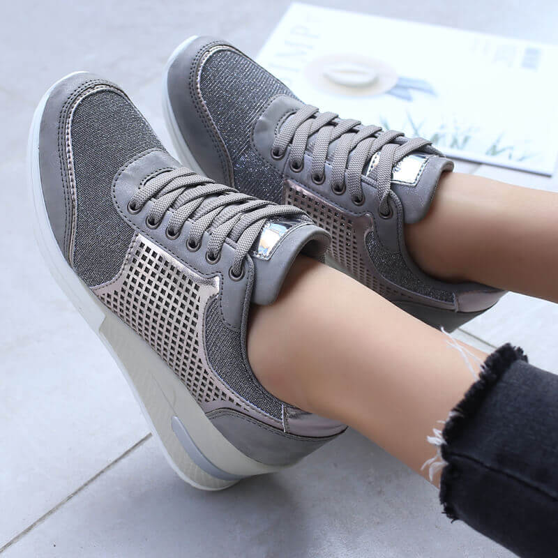 Women's Lace-Up Wedge Sneakers-Shoes for Men-Hemnix-Hemnix