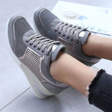 Women's Lace-Up Wedge Sneakers-Shoes for Men-Hemnix-Hemnix