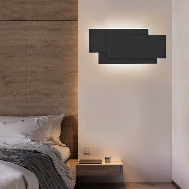 NovaGlow - Modern LED Vägglampa Med Fyrkantig Design För Stilig Stämning Carvallo