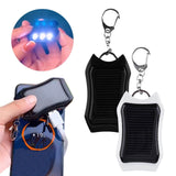 Solcellsficklampa Power Bank Nyckelring