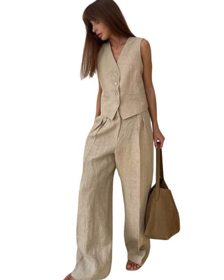 Timeless väst & byxor set-Hemnix-Khaki-S-Hemnix