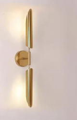 GoldenGlow – Minimalistisk LED Vägglampa för Vardagsrum & Sovrum Carvallo