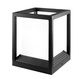 Utomhus solcells LED-ljuskälla svart aluminium Carvallo